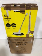 RUSSELL HOBBS TIDY TUB VACUUM TO INCLUDE KARCHER SC 1 UPRIGHT STEAM MOP