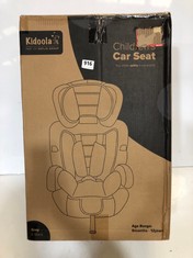 KIDOOLA CHILDRENS CAR SEAT GREY & BLACK