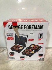 GEORGE FOREMAN FLEXE GRILL MEDIUM TO INCLUDE RUSSELL HOBBS MINI HOB