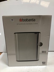 BRABANTIA BO TOUCH BIN WITH 2 INNER BUCKETS 2 X 30 LITRE RRP- £245