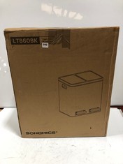 SONGMICS LTB60BK 60 LITRE DOUBLE WASTE BIN RRP- £135.97