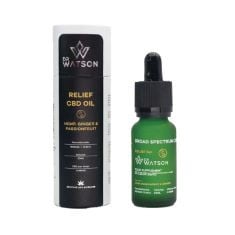 7 X DR WATSON RELIEF CBD OIL | 1500MG | 8% | HEMP PASSIONFRUIT & GINGER | 20ML BB: 09/24.