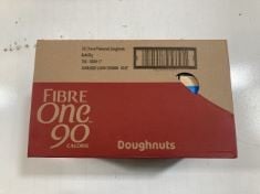 8 X FIBRE ONE 90 CHOCO FLAVOURED DOUGHNUTS BBE: 16/09/24.