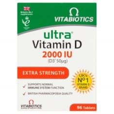 X43 ASSORTED HEALTH AND WELLBEING ITEMS TO INCLUDE VITAMIN D TABLETS 2000IU, BY VITABIOTICS ULTRA, NATURES AID BIO360 PRO-DEFEND (10 BILLION BACTERIA), FROM NATURES AID, IMMUNE HEALTH, 30 CAPSULES, C