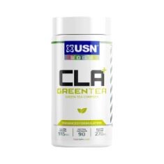 10 X USN CLA GREEN TEA & VITAMIN E CAPSULES - 90 TABLETS, 800MG CONJUGATED LINOLEIC ACID & 600MG GREEN TEA EXTRACT PER SOFT GEL CAPSULE, MAY HELP SUPPORT WEIGHT LOSS, EASY TO SWALLOW DIETARY SUPPLEME