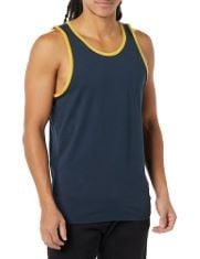 16X ASSORTED CLOTHING TO INCLUDE ESSENTIALS MEN'S SLIM-FIT VEST, NAVY/YELLOW, L, ESSENTIALS WOMEN'S CLASSIC-FIT LONG-SLEEVED FULL ZIP POLAR SOFT FLEECE JACKET (AVAILABLE IN PLUS SIZE), NAVY, L, ESSEN