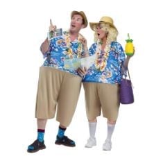 X10 ASSORTED FANCY DRESS TO INCLUDE FUN WORLD 9946 TACKY TOURIST ADULT SIZED COSTUMES, ALOHA PRINT, MULTI, DEFAULT, GENERIQUE - DISCO COSTUME FOR WOMEN S, RUBIES 889049S ALOHA ELVIS CELEBRITY ADULT S