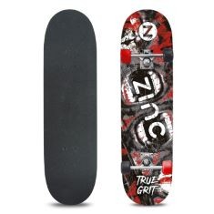 5 X ZINC TRUE GRIT SKATEBOARD | RIDE ON, 9PLY MAPLE WOOD DECK, ABEC 5, 5 INCH METAL TRUCKS,.