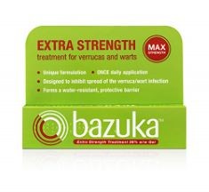 49 X BAZUKA EXTRA STRENGTH TREATMENT GEL FOR EFFECTIVE, PAIN-FREE TREATMENT AND REMOVAL OF VERRUCAS AND WARTS. WITH EMERY BOARD, 6G (PACKAGING MAY VARY).