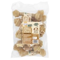 20 X GOOD BOY - SMALL RAWHIDE KNOTTED BONES - DOG CHEWS - MADE FROM 100 PERCENT NATURAL HIDE - PACK OF 10 - DOG TREATS NATURAL BB: 30/09/2024.