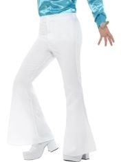 X10 ASSORTED FANCY DRESS ITEM TO INCLUDE SMIFFYS FLARED TROUSERS, MENS, WHITE , 1960'S GROOVY FANCY DRESS, 1960S DRESS UP COSTUMES, SMIFFYS DAY OF THE DEAD SEÑOR SKELETON COSTUME, BLACK WITH JACKET,