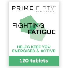 8 X PRIME FIFTY FIGHTING FATIGUE SUPPLEMENT – 120 DAY SUPPLY – ENERGY TABLET WITH VITAMIN B12, MAGNESIUM & IRON FOR OVER 50S – CO-ENZYME & C, D & B VITAMIN TABLETS FOR TIREDNESS & FATIGUE BBE: 06/202