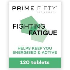 9 X PRIME FIFTY FIGHTING FATIGUE SUPPLEMENT – 120 DAY SUPPLY – ENERGY TABLET WITH VITAMIN B12, MAGNESIUM & IRON FOR OVER 50S – CO-ENZYME & C, D & B VITAMIN TABLETS FOR TIREDNESS & FATIGUE BBE: 06/202