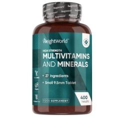 13 X MULTIVITAMIN TABLETS FOR MEN & WOMEN - 400 TABLETS (1+ YEAR SUPPLY) 1 TABLET A DAY WITH WATER - WITH 27 ESSENTIAL MULTIVITAMINS AND MINERALS LIKE IRON, ZINC,& VITAMIN D - 9.5MM VEGAN MICRO TABLE