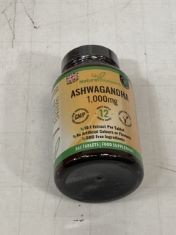 52 X ASHWAGANDHA 1000G 365 FOOD SUPPLEMENT TABLETS.