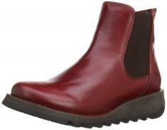 FLY LONDON WOMEN'S SALV CHELSEA BOOTS, RED, 6 UK.