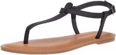 12 X ASSORTED SANDALS TO INCLUDE ESSENTIALS WOMEN'S CASUAL THONG SANDAL WITH ANKLE STRAP, BLACK BROWN FAUX LEATHER, 8 UK.