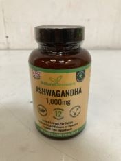 50 X ASHWAGANDHA 1000G 365 FOOD SUPPLEMENT TABLETS.