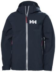 HELLY HANSEN JUNIOR UNISEX RIGGING RAIN JACKET, 14, NAVY.