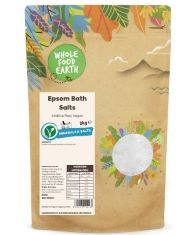 WHOLEFOOD EARTH - EPSOM SALTS 2KG - UNREFINED - ADDITIVE FREE, WHOLEFOOD EARTH ORGANIC BRAZIL NUTS – 3 KG | RAW | GMO FREE | VEGAN | SOURCE OF FIBRE | CERTIFIED ORGANIC, WHOLEFOOD EARTH ORZO PASTA 1