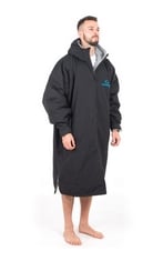 LIFEVENTURE CHANGING ROBE, WINDPROOF, WATERPROOF, ANTI-ODOUR TREATED, FLEECE LINED PONCHO COAT FOR SWIMMING, SURFING, CAMPING.