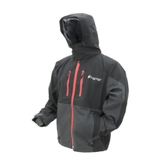 FROGG TOGGS MEN'S PILOT 2 GUIDE WATERPROOF BREATHABLE RAIN JACKET, BLACK/CHARCOAL GRAY, L UK.