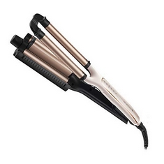 REMINGTON PROLUXE 4-IN-1 HAIR WAVER, CREATES 4 DIFFERENT WAVY STYLES (ADJUSTABLE BARREL, OPTIHEAT TECHNOLOGY LONG-LASTING RESULTS, PRO+ 185°C HEALTHIER STYLING, 30 SECOND HEAT UP, 150°C-210°C) CI91AW