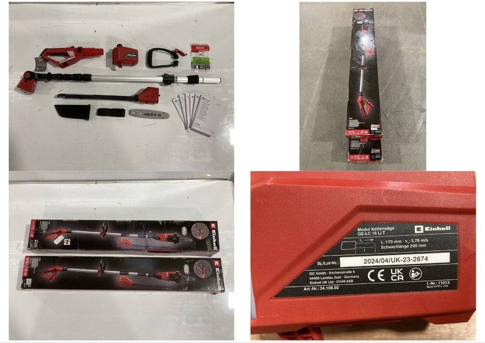 2 X EINHELL POLE SAW MODEL: GE-HC 18 LI T