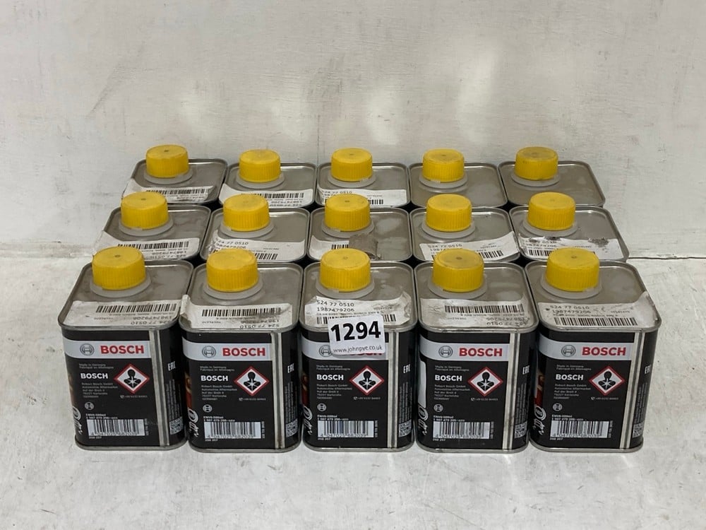 15 X BOSCH ENV6 BRAKE FLUID EXP: 24/11/2023 (COLLECTION ONLY)