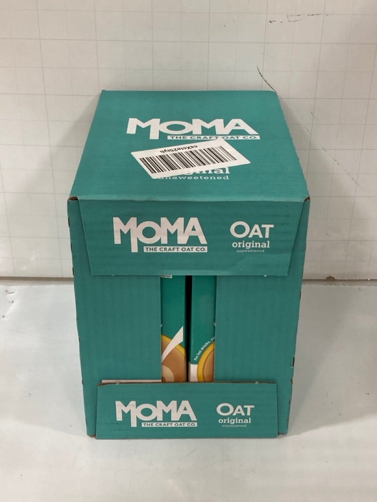 12 X MOMA OAT DRINK 6 X 1000ML BOX - BBE: 29.10.24 (COLLECTION ONLY)