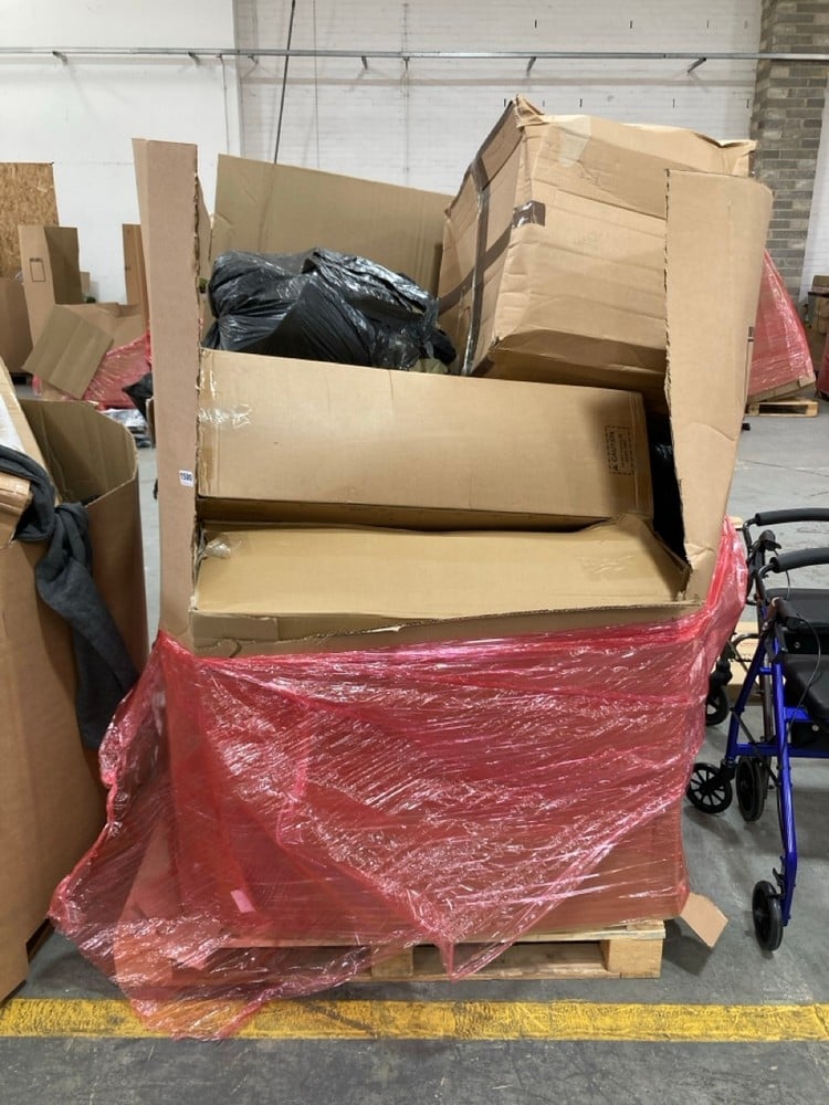 PALLET BOX OF ASSORTED ITEMS TO INCLUDE PRO MAXIMUM SECURITY STOPLOCK STEERING WHEEL IMMOBILISER (KERBSIDE PALLET DELIVERY)