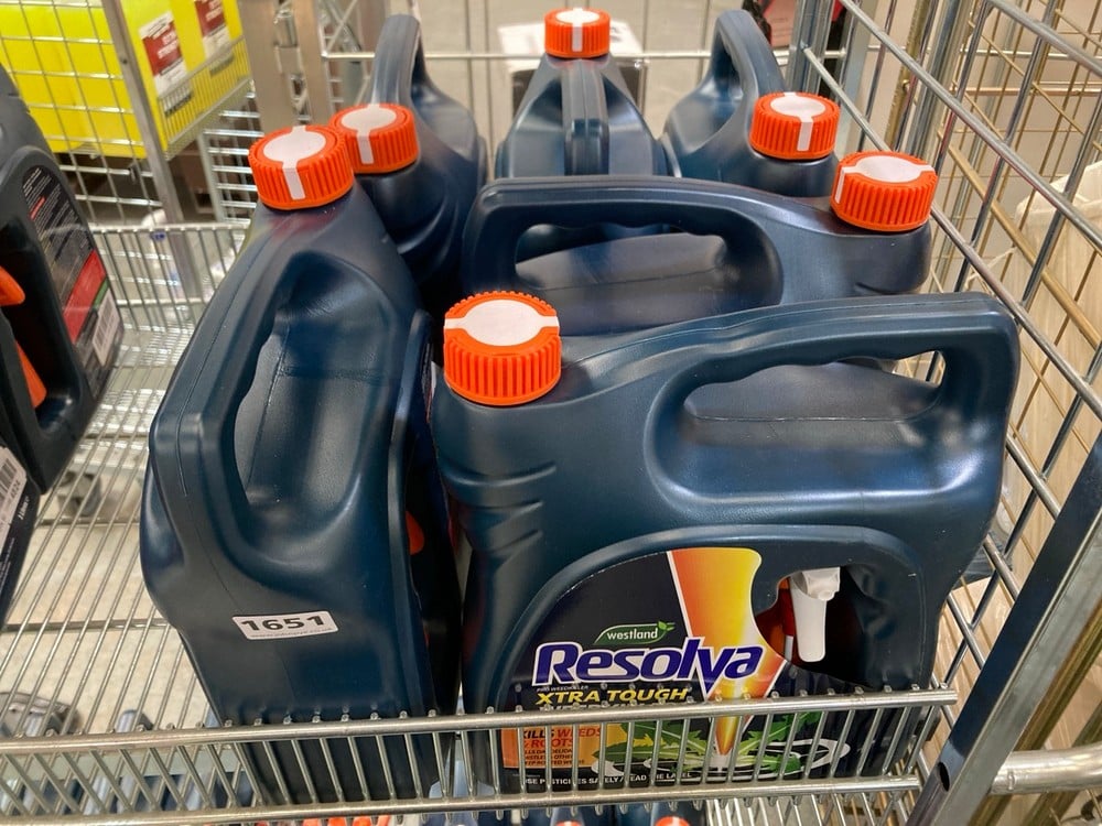 6 X WESTLAND RESOLVA XTRA TOUGH WEEDKILLER 3L (CAGE NOT INCLUDED) (COLLECTION ONLY)