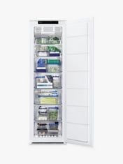 ZANUSSI UPRIGHT INTEGRATED TALL FREEZER IN WHITE - MODEL NO. ZUNN18ES1 - RRP £800