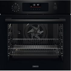 ZANUSSI SERIES 20 BUILT IN SINGLE OVEN IN BLACK - MODEL NO. ZOPNX6KN - RRP £370