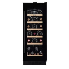 AEG 5000 INTEGRATED UNDER COUNTER WINE COOLER IN BLACK - MODEL NO. AWUS020B5B - RRP £700