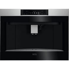 AEG INTEGRATED BUILT-IN COFFEE MACHINE IN STAINLESS STEEL - MODEL NO. KKA894500M - RRP £1700