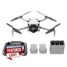 DJI PACK MINI 4 PRO FLY MORE WITH DJI RC 2 (REMOTE CONTROL SCREEN), 4K CAMERA DRONES, LESS THAN 249 G, 34 MIN FLIGHT TIME, 2 EXTRA BATTERIES, C0, RRP: 1039€.