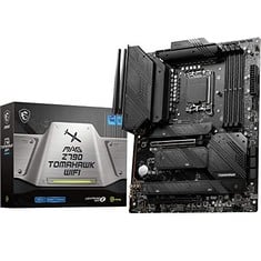 MSI MAG Z790 TOMAHAWK WIFI ATX MOTHERBOARD - SUPPORTS INTEL 12TH AND 13TH GEN CORE PROCESSORS, LGA 1700 - 90A SPS VRM, DDR5 MEMORY BOOST 7200+MHZ/OC, PCIE 5.0 & 4.0 X16, 4 X M.2 GEN4, WI-FI 6E, RRP: