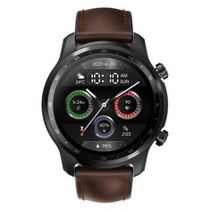 TICWATCH SMARTWATCH PRO 3 ULTRA 4G WH11013 LTE WITH VODAFONE ONENUMBER AND ORANGE ESIM QUALCOMM AND MOBVOI DUAL WEAR OS, BLOOD OXYGEN SENSING PROCESSOR SYSTEM, BLACK SCREEN RRP: 139.99€.