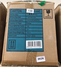 CARTON OF HANG TAG TEA CANISTER CRM: LOCATION - RACK A