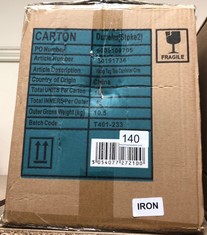 CARTON OF HANG TAG TEA CANISTER CRM: LOCATION - RACK A