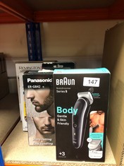 QUANTITY OF HEALTH & BEAUTY ITEMS TO INCLUDE BRAUN BODY GROOMER 5, MANSCAPE TOOL FOR MEN WITH SKINSHIELD TECHNOLOGY, SENSITIVE COMB, WET & DRY, 100% WATERPROOF, UK 2 PIN PLUG, BG5350, GREY/WHITE: LOC