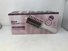 SHARK SMOOTHSTYLE HEATED BRUSH AND COMB WITH HEAT-RESISTANT STORAGE BAG, WET & DRY MODES, HOT AIR BRUSH WITH 3 TEMPERATURES, SMOOTH, SOFT & VOLUMINOUS FINISH FOR ALL HAIR TYPES, SILK HT212UK.: LOCATI