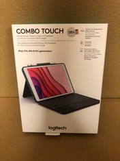 LOGITECH COMBO TOUCH TRACKPAD CASE FOR IPAD , 7TH, 8TH, & 9TH GEN  WITH PRECISION TRACKPAD , QWERTZ GERMAN LAYOUT - DARK GREY.: LOCATION - RACK C