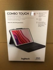 LOGITECH COMBO TOUCH TRACKPAD CASE FOR IPAD , 7TH, 8TH, & 9TH GEN  WITH PRECISION TRACKPAD , QWERTZ GERMAN LAYOUT - DARK GREY.: LOCATION - RACK C