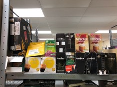 QUANTITY OF FOOD & DRINK ITEMS TO INCLUDE NESCAFÉ CAPPUCCINO INSTANT COFFEE 8 X 15.5G SACHETS, 100% RESPONSIBLY SOURCED COFFEE , PACK OF 1  BEST BEFORE 05/25: LOCATION - RACK D