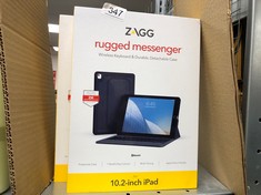 2 X ZAGG RUGGED MESSENGER KEYBOARD FOR APPLE IPAD 10.2 - UK ENGLISH: LOCATION - RACK D