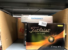 QUANTITY OF SPORTS & EXERCISE ITEMS TO INCLUDE TITLEIST 2023 PRO V1 GOLF BALL, YELLOW: LOCATION - RACK D