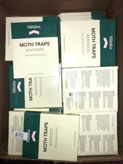 46 X MOTH TRAP - 6-PCS PHEROMONE MOTH TRAPS FOR HOME KITCHEN, ADHESIVE PANTRY MOTH KILLER FOR FOOD STORAGE, ODORLESS MOTH TRAPS STICKY, NO INSECTICIDES, VACUUM SEALED, LASTS UP TO 8 WEEKS - TOTAL RRP