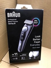 BRAUN BEARD TRIMMER SERIES 9 BT9441, TRIMMER WITH BARBER TOOLS AND 180-MIN RUNTIME, RATED WHICH BEST BUY.: LOCATION - TABLES